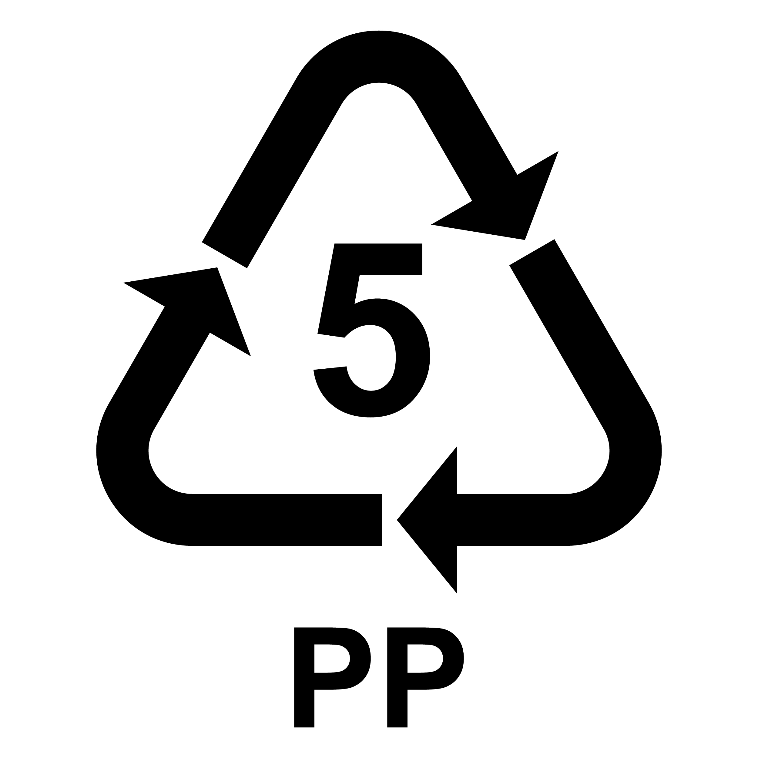 PP5 Recycling logo