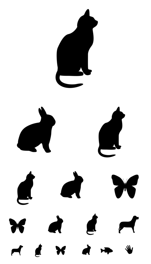 Child sight test chart