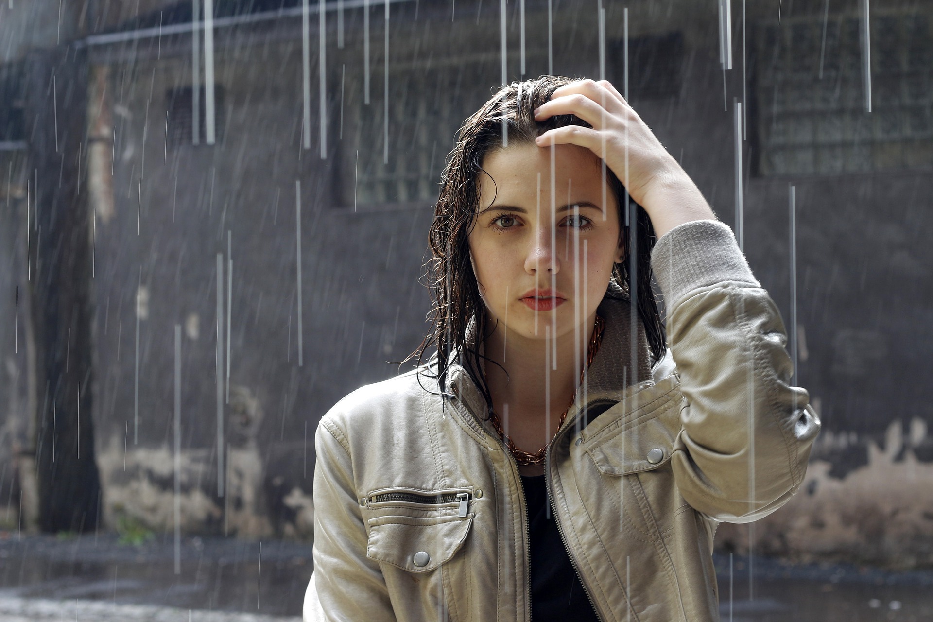 rain,contact lenses,woman