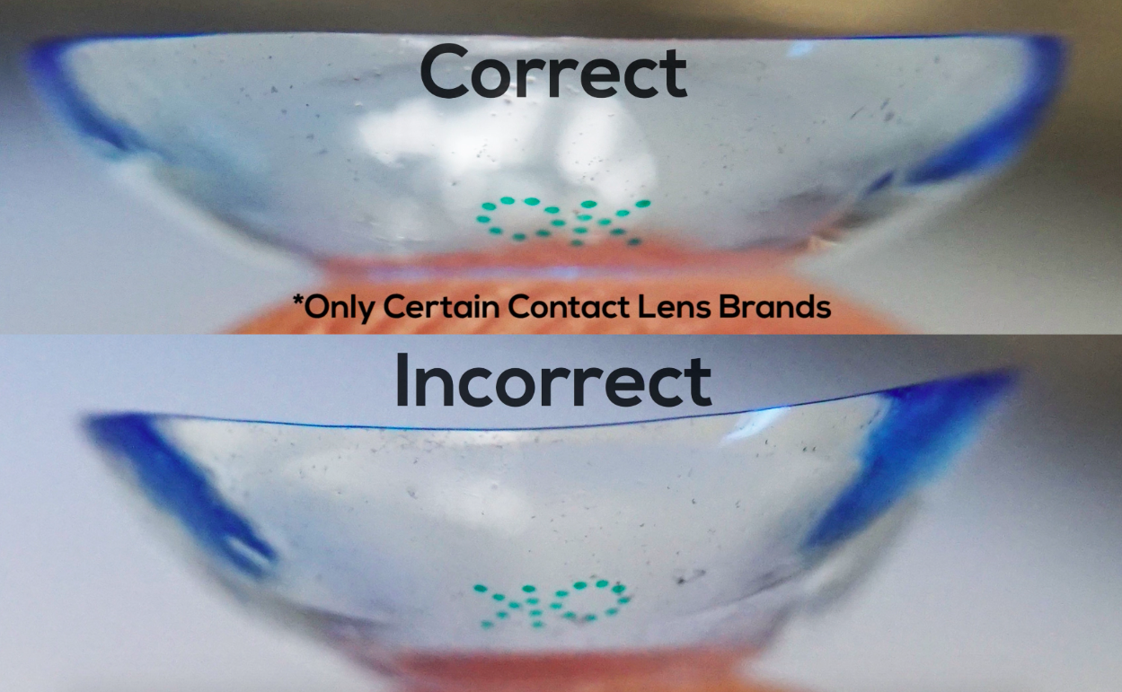 Inside Out Marking Contact Lens